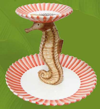 Sea Breeze 2 Tiered Serving Tray