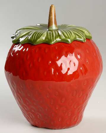 Strawberry Large Canister & Lid