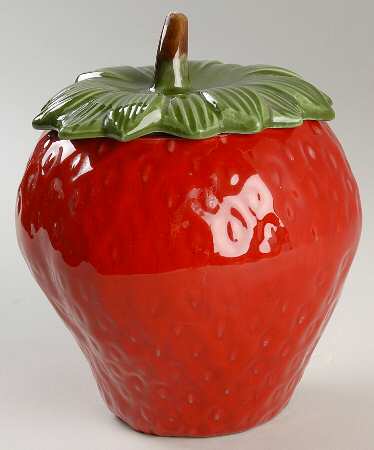 Strawberry Medium Canister & Lid