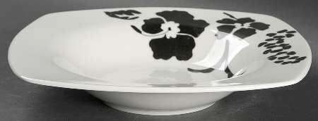Babesques Black Rim Soup Bowl