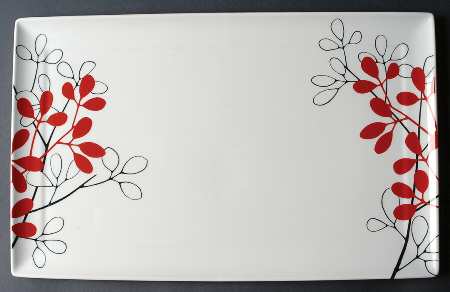 Mulberry 18" Rectangular Serving Platter by The Cellar (China)
