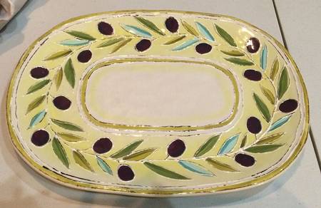 Olives 15" Oval Serving Platter