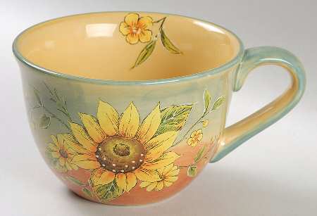 Terra Cotta Sunflower Jumbo Cup