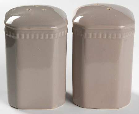 Ellery Taupe Salt & Pepper Set