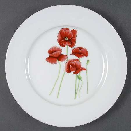 Field Poppies Salad Plate