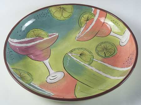 Margarita Mambo Chip Bowl/Plate for Chip & Dip Set