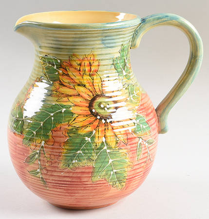 Terra Sunflower 64 Oz Pitcher