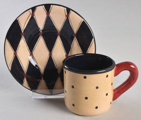 Coffee Cafe Espresso Cup and Saucer Set