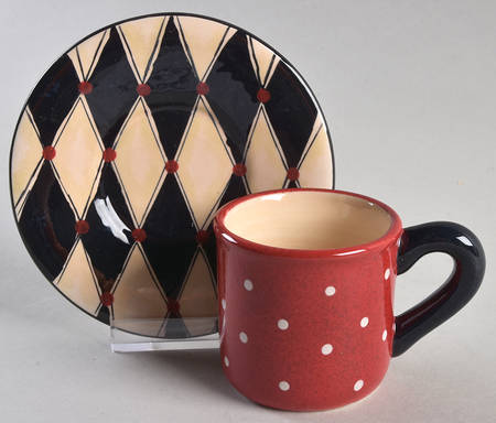 Coffee Cafe Espresso Cup and Saucer Set