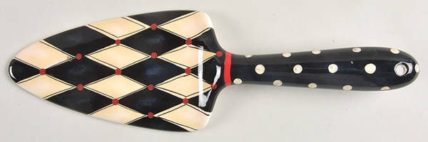 Coffee Cafe Solid Ceramic Pie/Cake Server