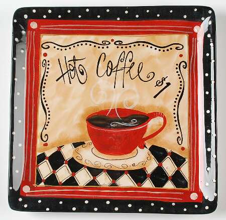 Coffee Cafe Dinner Plate