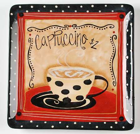 Coffee Cafe Dinner Plate