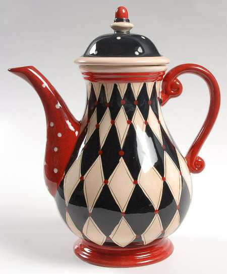 Coffee Cafe Coffee Pot & Lid