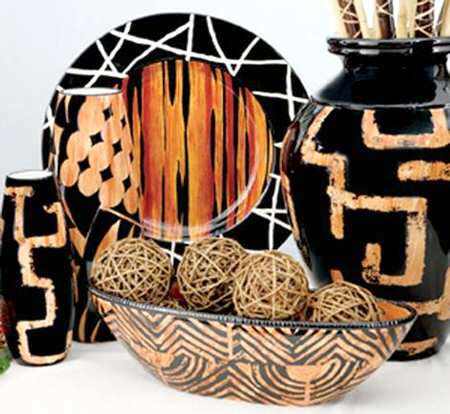 Batik 17" Vase