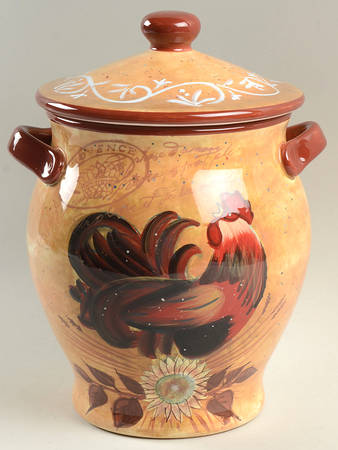 Golden Rooster Extra Large Canister & Lid