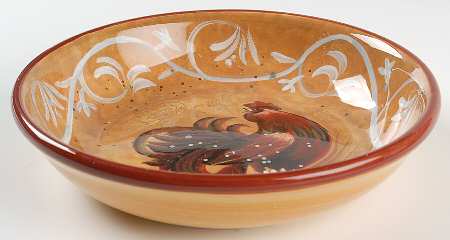 Golden Rooster 9" Soup/Pasta Bowl