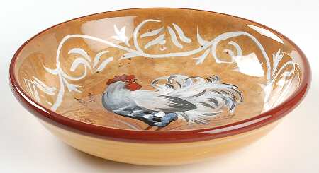 Golden Rooster 9" Soup/Pasta Bowl