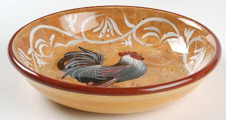 Golden Rooster 9" Soup/Pasta Bowl