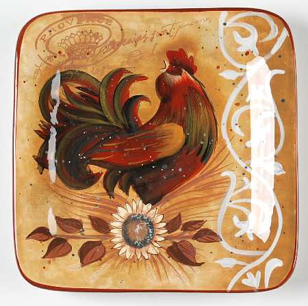 Golden Rooster Dessert/Pie Plate