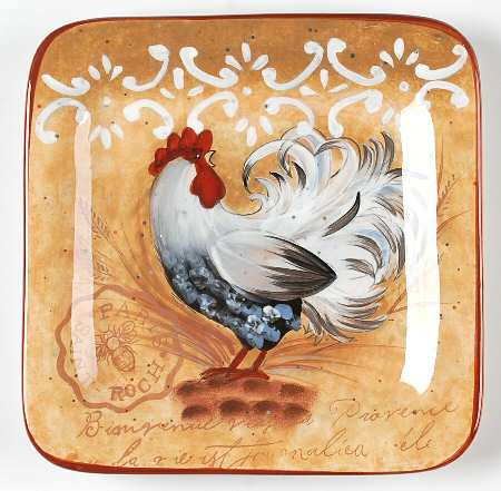 Golden Rooster Dessert/Pie Plate