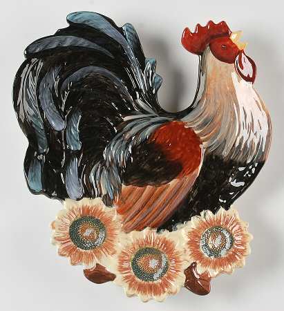 Golden Rooster Candy Plate