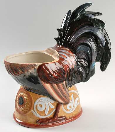 Golden Rooster Figural Cookie Jar No Lid