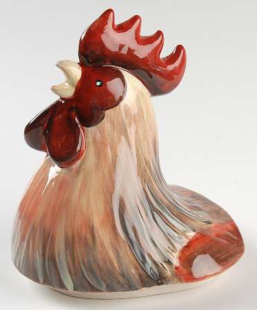 Golden Rooster Lid for Figural Cookie Jar