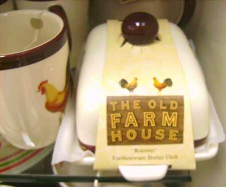 Old Farm House, The Rectangular Covered Butter