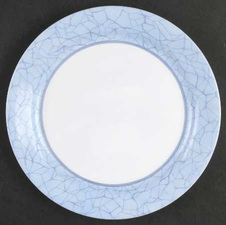 Blue Crackle Luncheon Plate