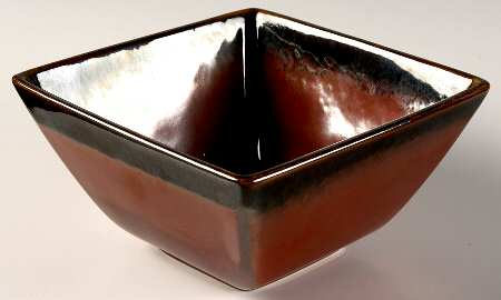 Reactive Sienna Square Soup/Cereal Bowl