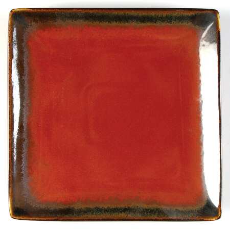 Reactive Sienna Square Salad Plate