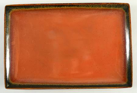 Reactive Sienna 13" Rectangular Serving Platter by The Cellar (China)