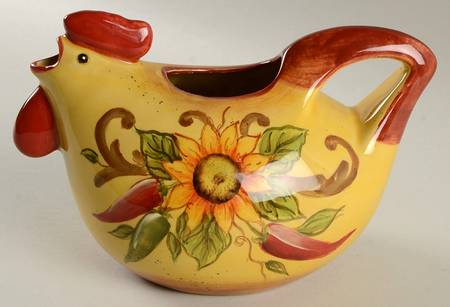 Chili Sunflower Rooster 32 Oz Pitcher