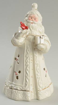 Seasons Glow Santa-Red Bird - Boxed