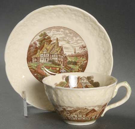 Pastoral Brown Multi (Embossed) by Coalport