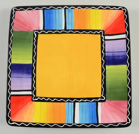 Serape Square Dinner Plate