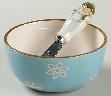 Evergreen Ernie Dip Bowl & Spreader Set
