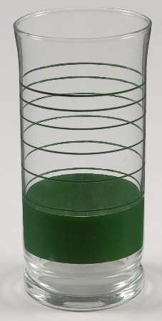 Bistro Green 16 Oz Glassware Tumbler
