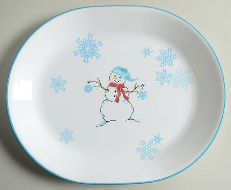 Winter Magic 12" Oval Serving Platter