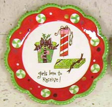 Girls Night Out (Christmas) Salad/Dessert Plate