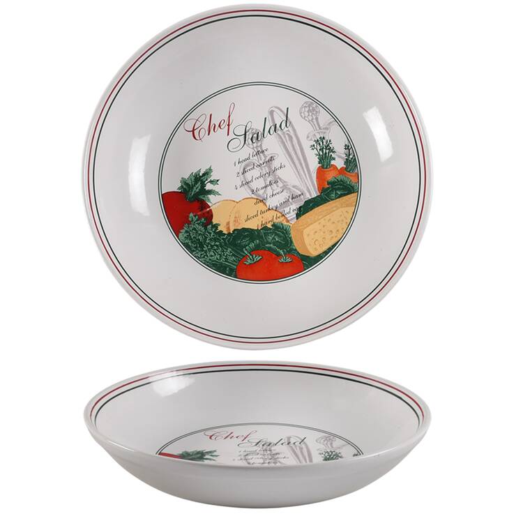 Chef Salads 12" Pasta Serving Bowl