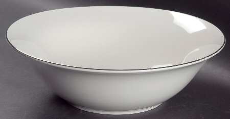 Platinum Band 9" Round Vegetable Bowl