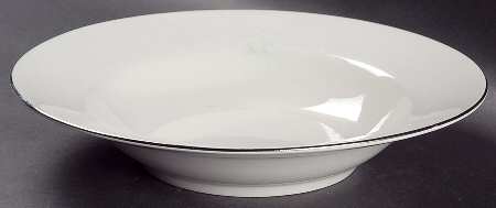 Platinum Band Rim Soup Bowl