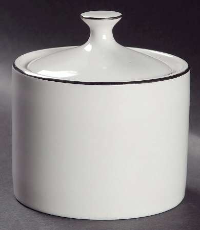Platinum Band Sugar Bowl & Lid