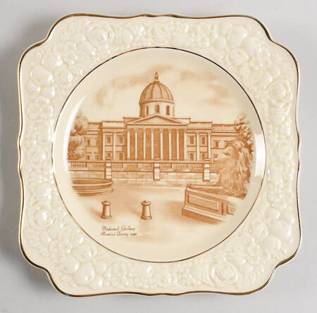 CRD301 Square Salad Plate by Crown Ducal