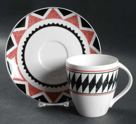 Kenya Flat Cup & Saucer Set