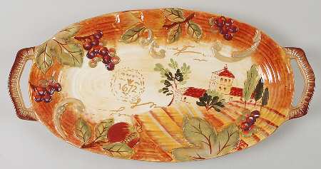 Siena 18" Handled Fish Platter