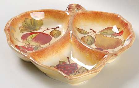 Siena 3-Part Leaf Shape Divided Server