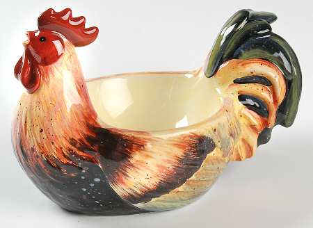 Lille Rooster Figural Dip Bowl (Dip & Spreader)