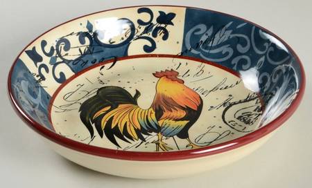 Lille Rooster 9" Soup/Pasta Bowl